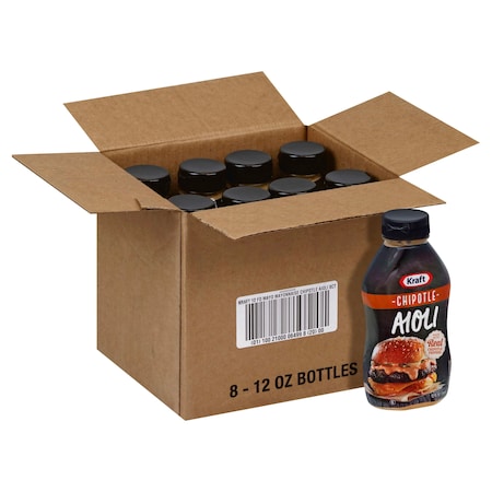 Kraft Chipotle Aioli Mayonnaise 12 fl. oz., PK8 10021000064998